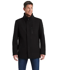 Vince Camuto Men's Funnel Neck Wool Blend Car Coat