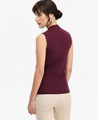 I.n.c. International Concepts Women's Mesh Surplice Tank, Macy's Exclusive