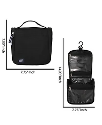 Lands' End Small Hanging Toiletry Bag for Travel, Canvas Dopp Kit Hygiene