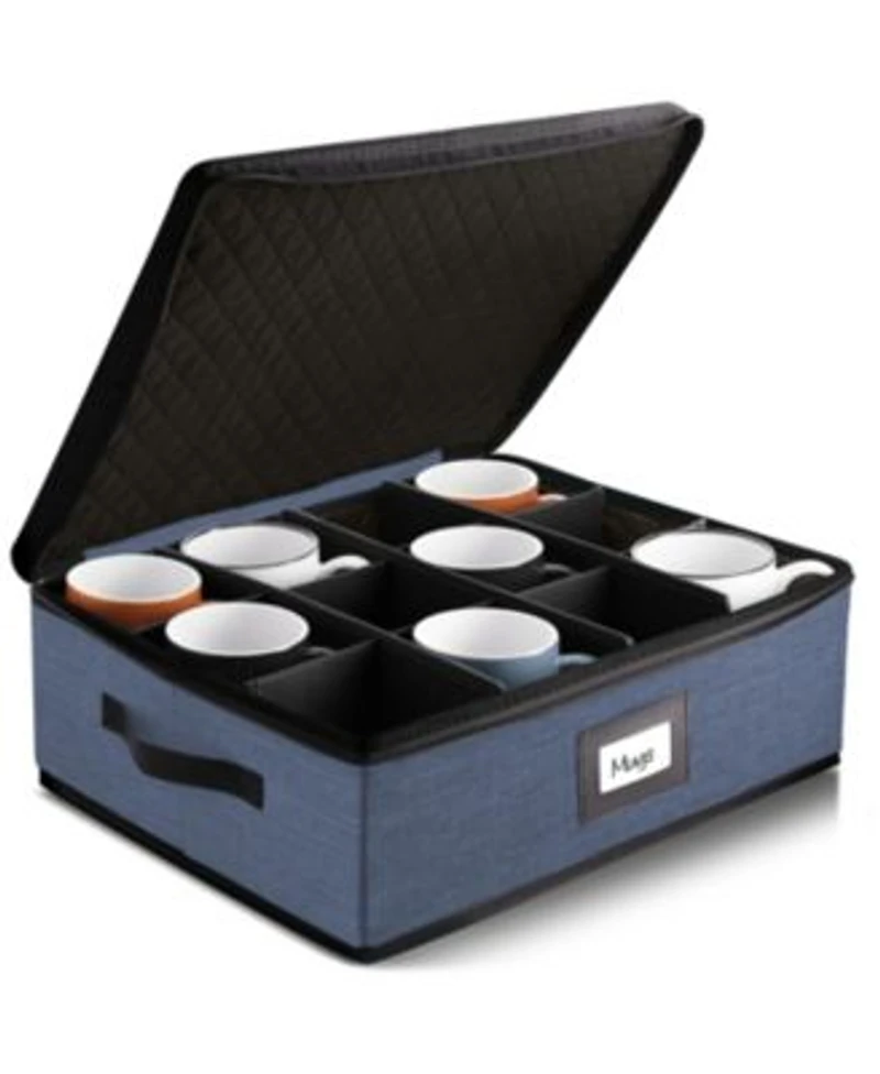 Coffee Mug Storage Quilted Stackable Coffee Cup Storage Organizer For Service Of 12