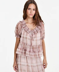And Now This Petite Scoop Neck Short-Sleeve Top, Macy's Exclusive