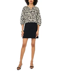 Vince Camuto Women's Lace-Up Raglan Top