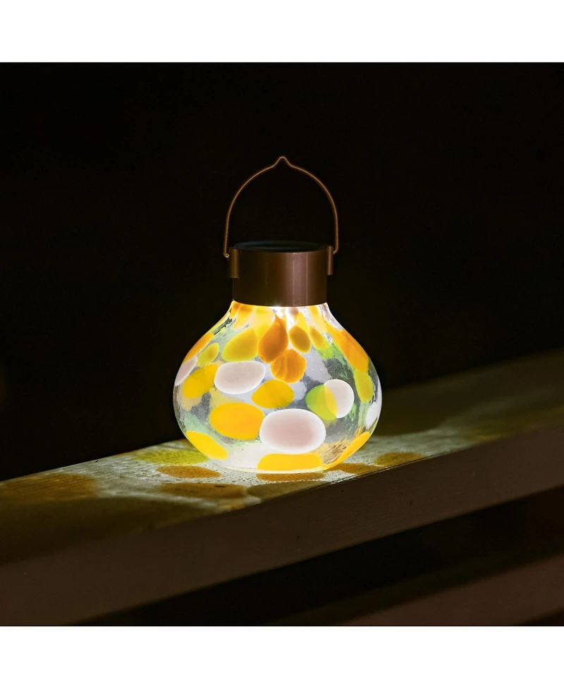Allsop Home & Garden, Tea Solar Lanterns 5" Handblown Glass