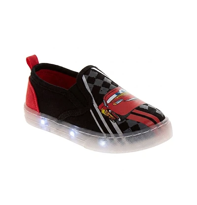 Cars Disney Pixar Lightning McQueen Boys Shoes, Slip On, Canvas Shoes