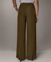 Donna Karan New York Petite High-Rise Wide-Leg Pants
