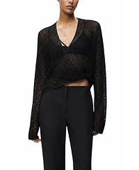 Nocturne Women's Wrap Mesh Blouse