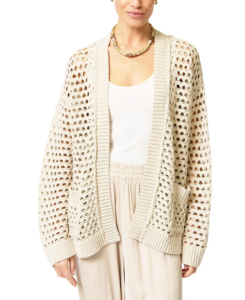 Central Park West Women's Iris Braided Trim Duster