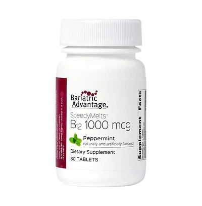 Bariatric Advantage B-12 Speedy Melts, Vitamin B12 1000 mcg Supplement, Fast Melting with 200 mcg of Folic Acid for