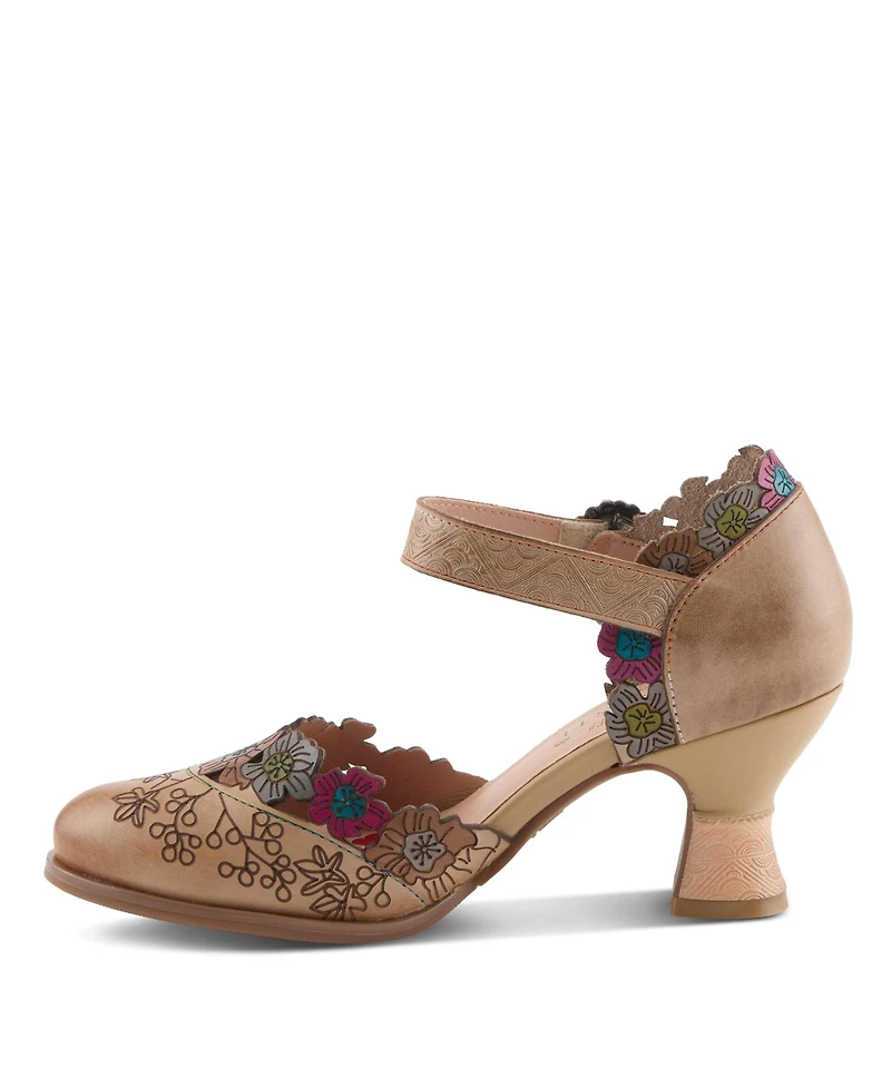L'Artiste Women's Happydance Pumps with Hand-Painted Design