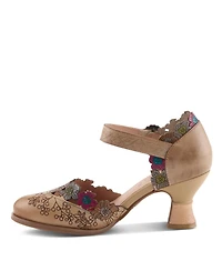 L'Artiste Women's Happydance Pumps with Hand-Painted Design