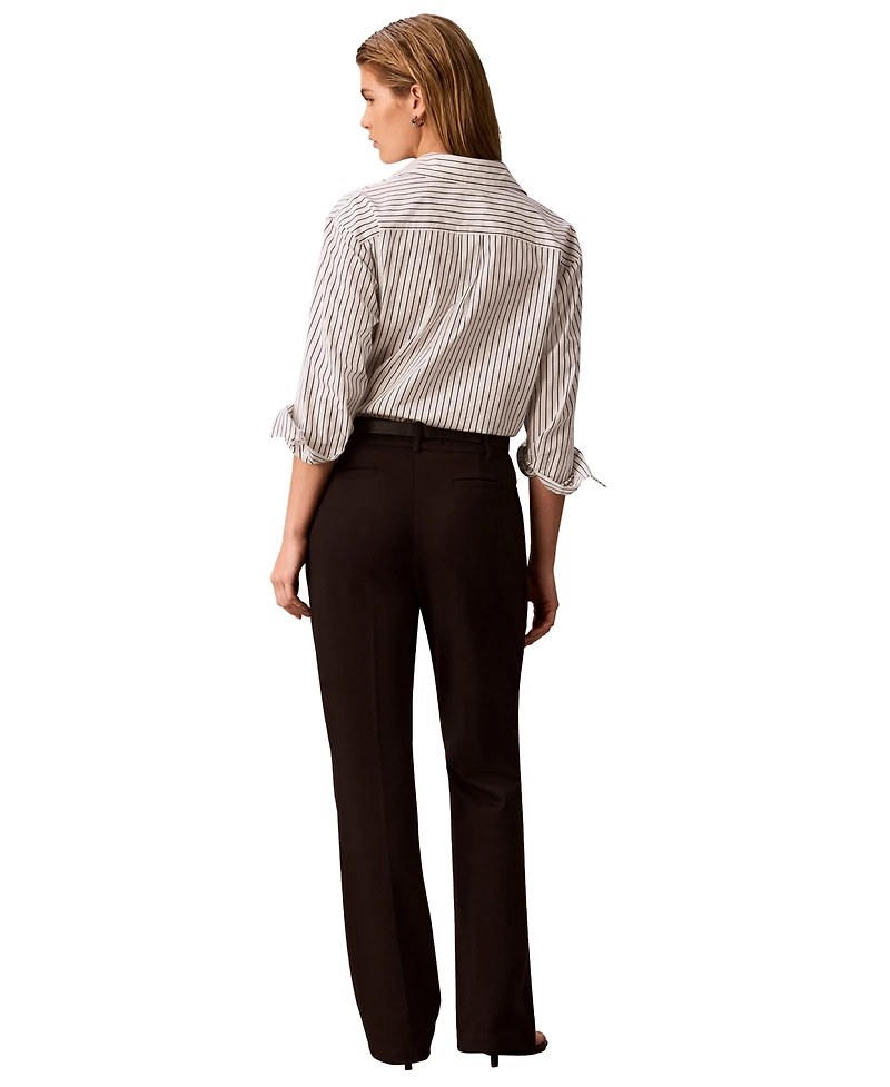 Calvin Klein Petite High-Rise Bootcut Pull-On Pants