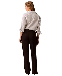 Calvin Klein Petite High-Rise Bootcut Pull-On Pants