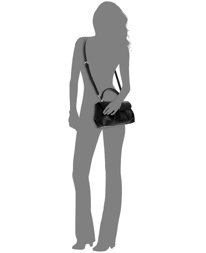 Guess Amorette Top Handle Medium Flap Satchel Handbag