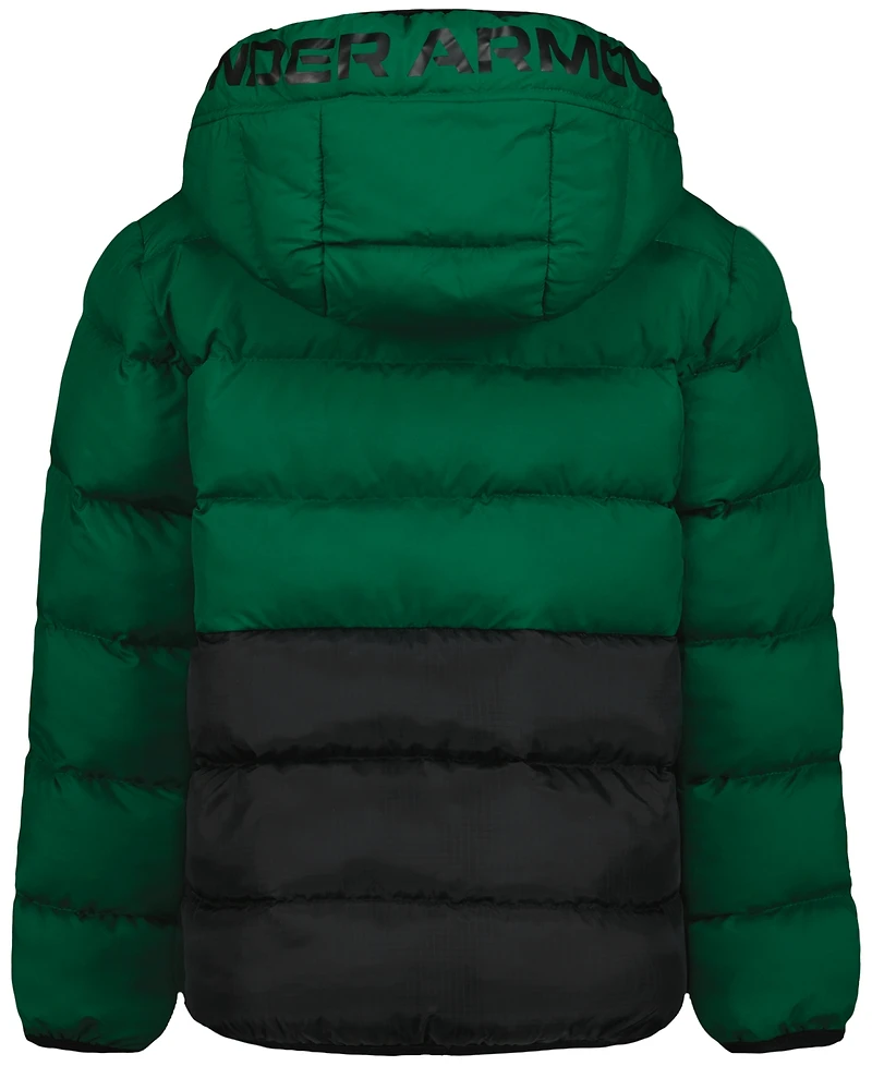 Under Armour Boys' 8-20 Logo Full-Zip Puffer Hooded Jacket
