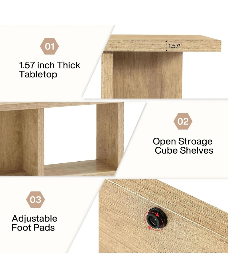 Tribesigns Tv Stand for Tvs up to 80 Inch, 70.8-Inch Entertainment Center TV Console with Storage