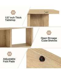 Tribesigns Tv Stand for Tvs up to 80 Inch, 70.8-Inch Entertainment Center TV Console with Storage