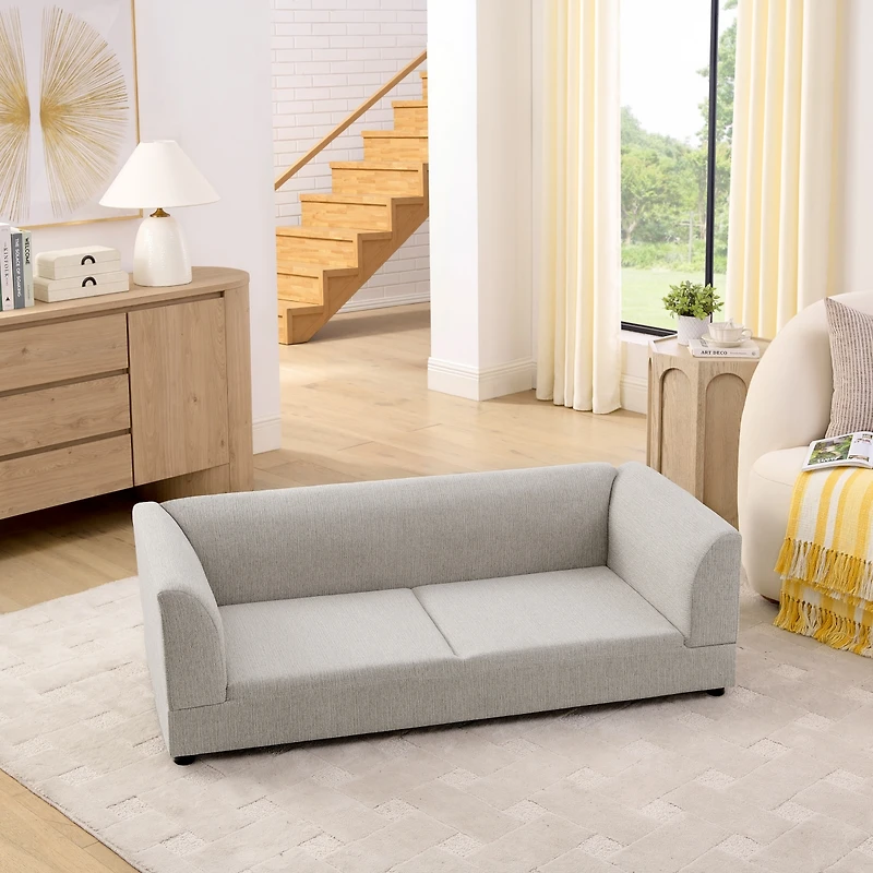 Zeny Comfortable Oversized Pet Sofa for Medium and Large Dogs Modern Rectangular Design with Backrest
