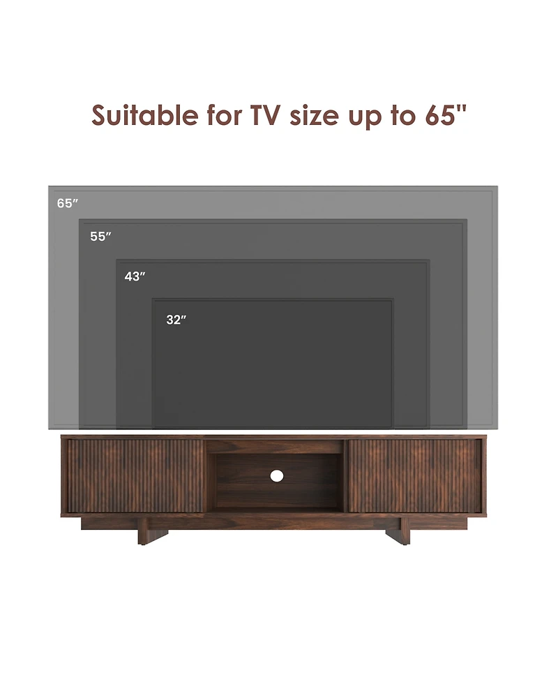 gaomon 63 Inch Farmhouse Tv Stand