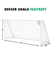 Zeny Soccer Goal for Backyard Kids Portable Net with High-Strength Nets