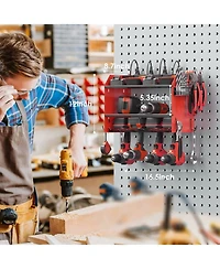Xdovet Power Tool Organizer Wall Mount Charging Station 8 Outlet Heavy Duty Rack Holder Gift