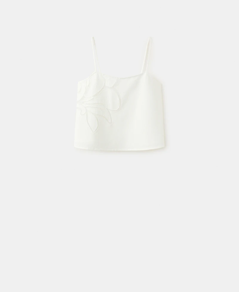 Mango Women's Floral Detail Tank Top