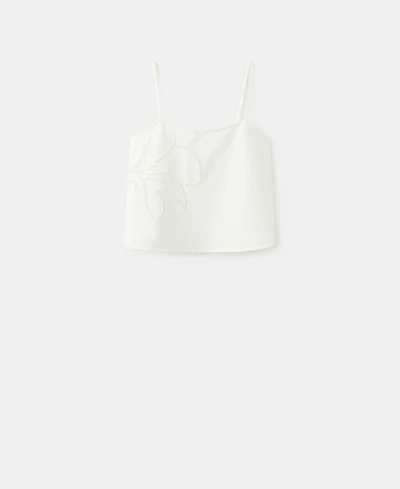 Mango Women's Floral Detail Tank Top