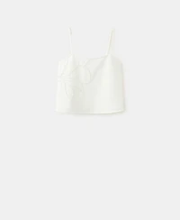 Mango Women's Floral Detail Tank Top