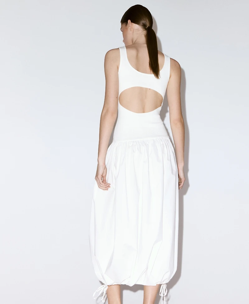 Mango Women's Flared Cotton Dress