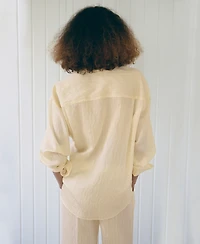 Mango Women's Striped Lyocell Shirt