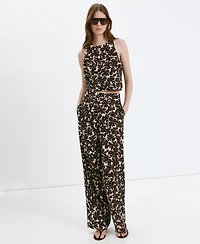 Mango Women's Floral Print Top