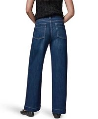 Donna Karan Weekend Women's High Rise Wide Leg Jeans