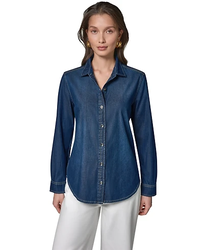 Donna Karan Weekend Women's Luxe Denim Shirt