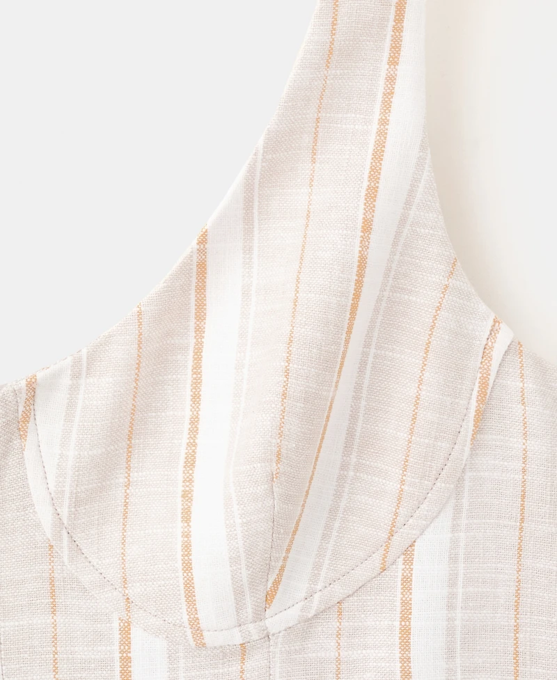 Mango Women's Striped Linen Dress