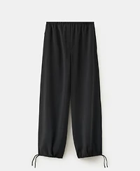 Mango Women's Elastic Waistband Baggy Pants