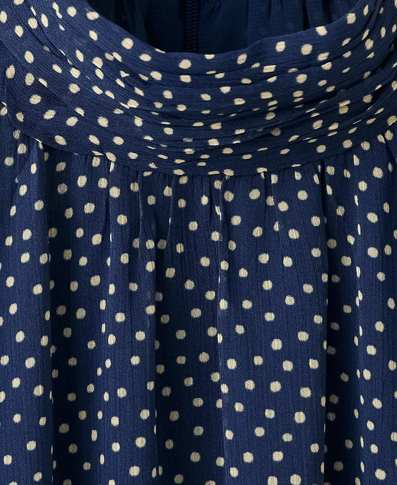 Mango Women's Polka-Dot Halter Dress