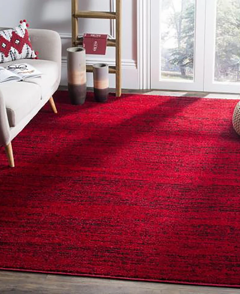 Safavieh Adirondack 117 Red and Black 5'1" x 7'6" Area Rug