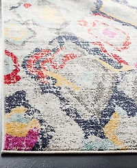 Safavieh Adirondack 209 Light Gray and Red 5'1" x 7'6" Area Rug