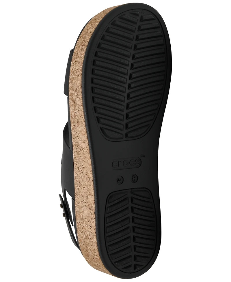 Crocs Women's Brooklyn Cork Low Wedge Sandals