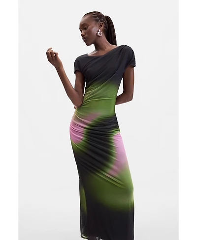 Desigual Women's Gradient tulle dress