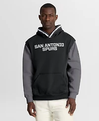 Fanatics Men's Black/Gray San Antonio Spurs Half Court Shot Clock Fastbreak Hoodie