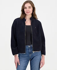 Nautica Women's Full-Zip Sherpa Fleece Jacket