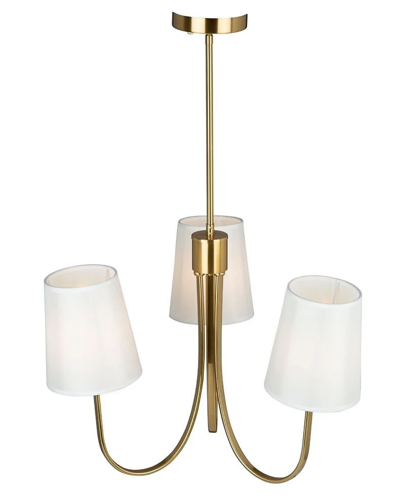 Artcraft Lighting Rhythm 23.6" Metal 3-Light Chandelier