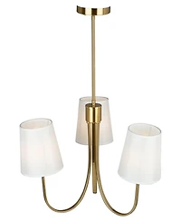 Artcraft Lighting Rhythm 23.6" Metal 3-Light Chandelier