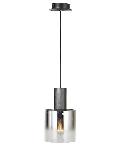 Artcraft Lighting Henley 8" Metal Smoke Glass Pendant