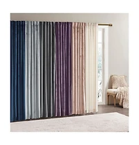 Avobird Room Darkening Metallic Printed Poly Velvet Rod Pocket/Back Tab Window Panel Pair