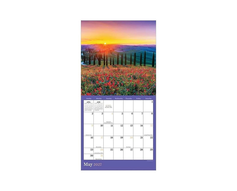 Tf Publishing Paper Goods 2027 Sunsets Mini Calendar