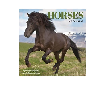 Tf Publishing Paper Goods 2027 Horses Wall Calendar