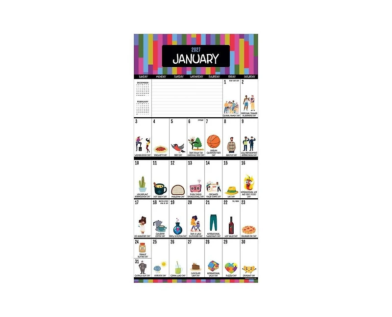 Tf Publishing Paper Goods 2027 Every Day's A Holiday Mini Calendar