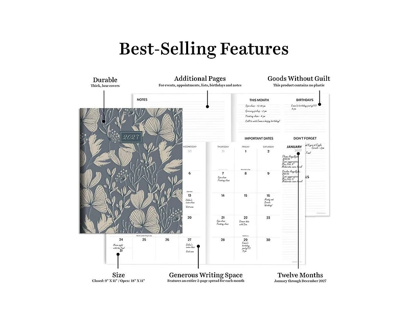 Tf Publishing Paper Goods 2027 You Large Monthly Planner