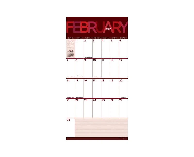 Tf Publishing Paper Goods 2027 Big Print Wall Calendar